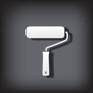 boya silindiri simgesi, vektör illüstrasyonu