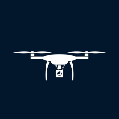 Quadcopter kutsal kişilerin resmi, vektör çizim