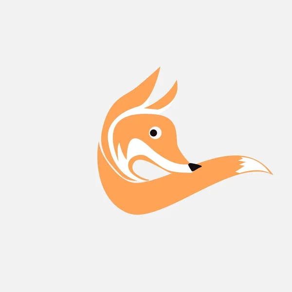 Design Exclusivo Logotipo Raposa — Vetor de Stock