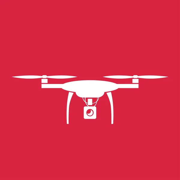 Quadcopter Pictogram Vectorillustratie — Stockvector
