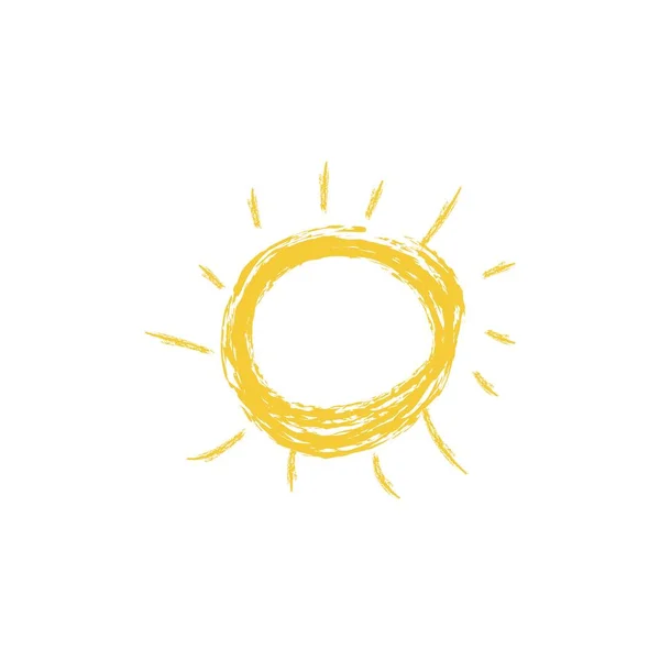 Desenho Sol Ilustração Vetorial — Vetor de Stock