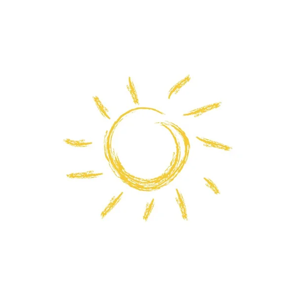 Sonnenvektorsymbol Sonnenlinienvektorsymbol — Stockvektor