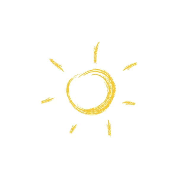 Dessin Soleil Illustration Vectorielle — Image vectorielle