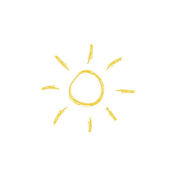 Значок Солнечного Вектора Значок Вектора Солнечной Линии — стоковый вектор