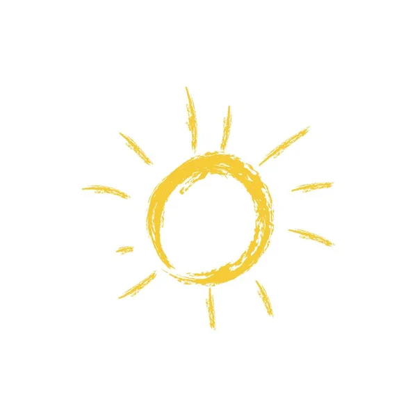 Sonnenvektorsymbol Sonnenlinienvektorsymbol — Stockvektor