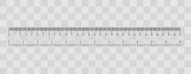 İzole gerçekçi cetvel