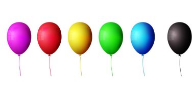 renkli balon topluluğu