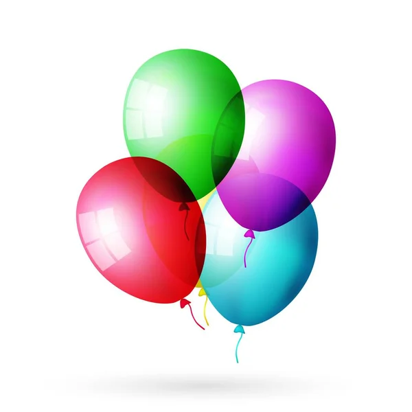 Renkli ayarlamak balon — Stok Vektör