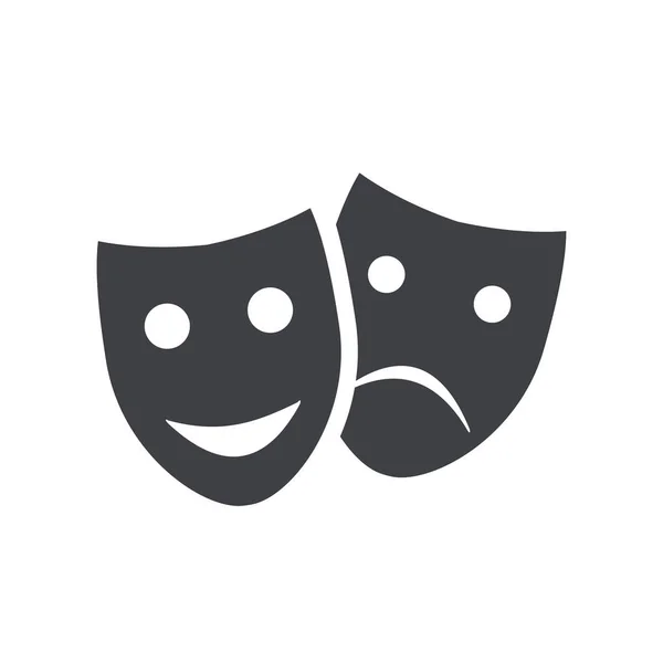 Máscaras de teatro arte . — Vector de stock
