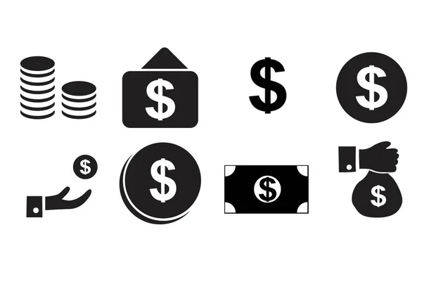 Money icon set — Stock Vector