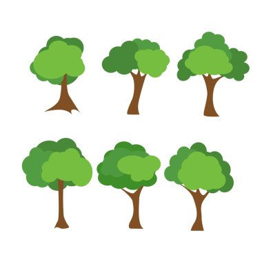 conjunto de iconos de árbol