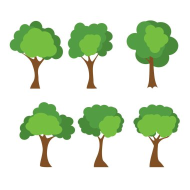 conjunto de iconos de árbol