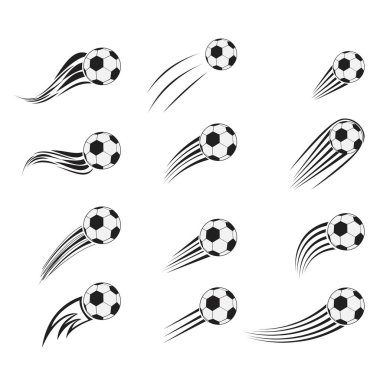 Futbol topları uçan ile ayarla