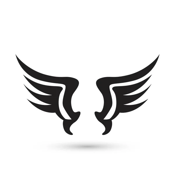 Angel wings ikonen — Stock vektor