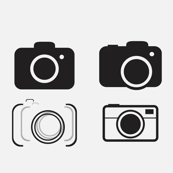 Foto kamera Icon set — Stok Vektör