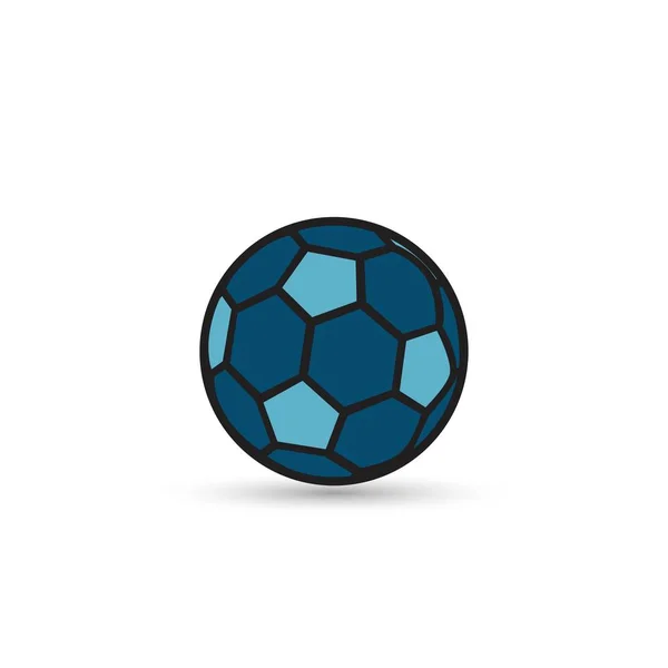 Icono de pelota de fútbol — Archivo Imágenes Vectoriales