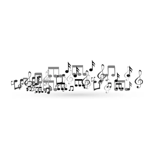 Music notes, design element, — Stock Vector