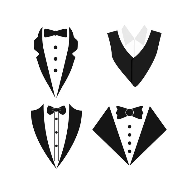 Traje icono aislado sobre un fondo blanco . — Vector de stock