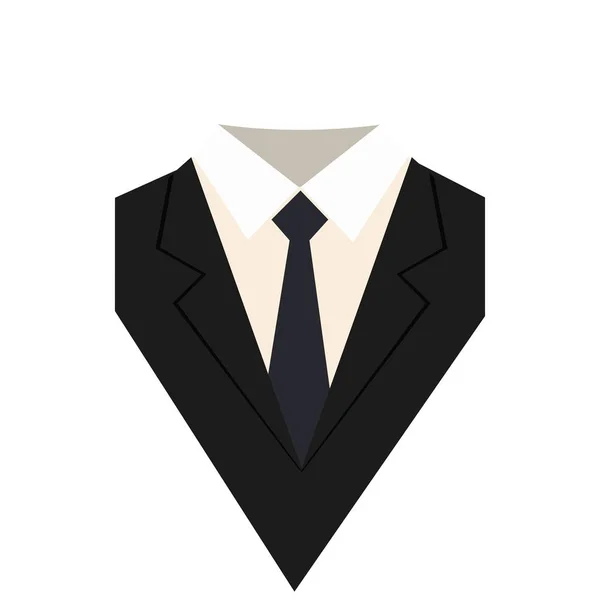Icono de traje aislado sobre fondo blanco . — Vector de stock