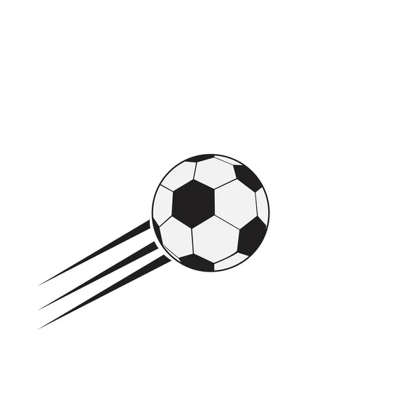 Uçan futbol topu — Stok Vektör