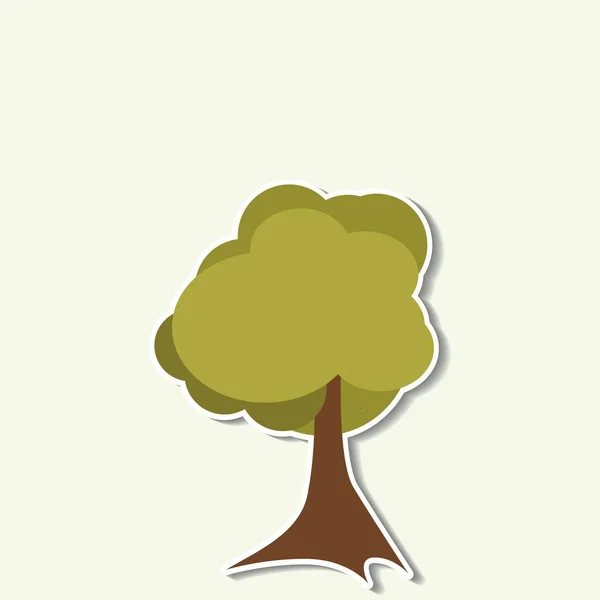 Icono de árbol abstracto — Vector de stock