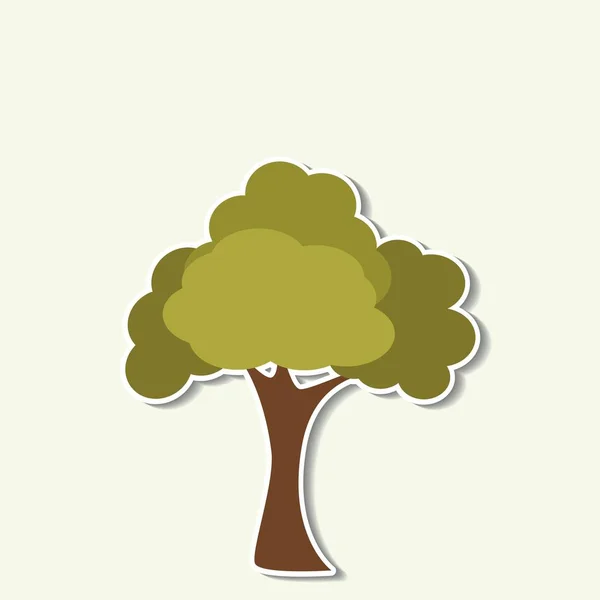 Icono de árbol abstracto — Vector de stock