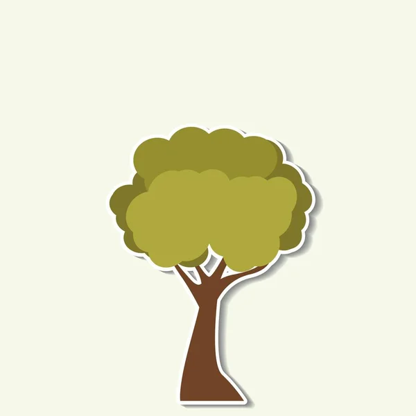 Ícone árvore abstrato — Vetor de Stock