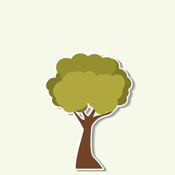 Icono de árbol abstracto — Vector de stock