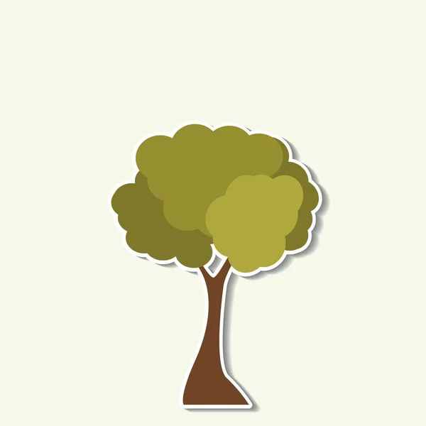 Icono de árbol abstracto — Vector de stock