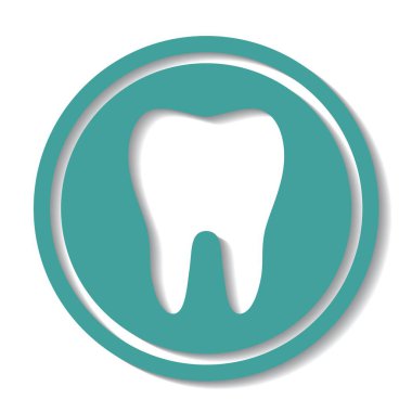 Düz stilde diş simgesi
