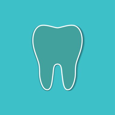 Düz stilde diş simgesi