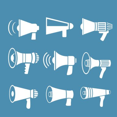 siyah hoparlör simgeleri seti