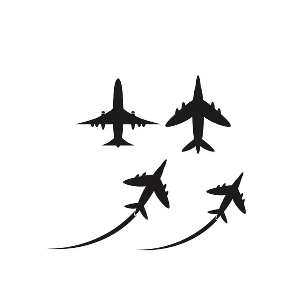 Vektorové ikony letadlo — Stockový vektor