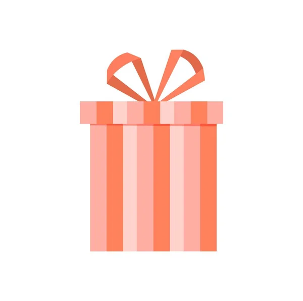 Caja de regalo con cinta. — Vector de stock