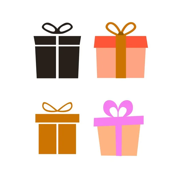 Caja de regalo conjunto — Vector de stock