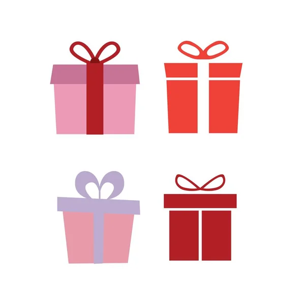 Caja de regalo conjunto — Vector de stock