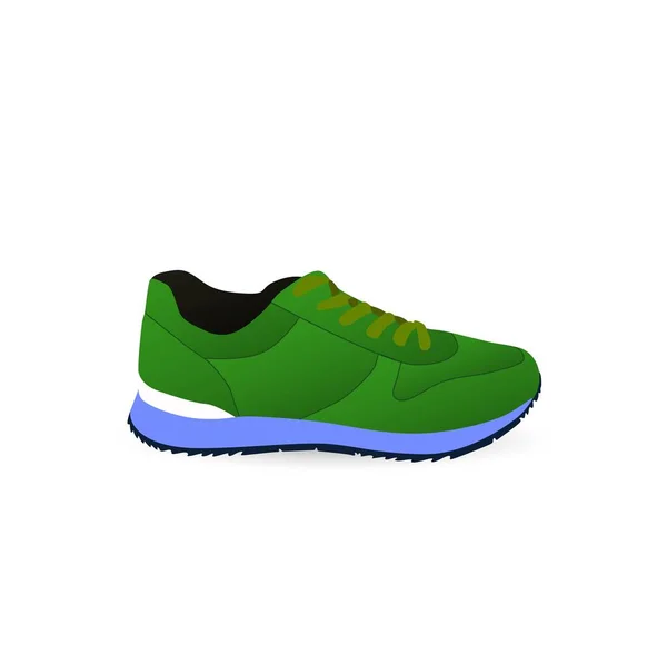 Πάνινα παπούτσια. Αθλητικά παπούτσια. Παπούτσια για τρέξιμο. — Διανυσματικό Αρχείο