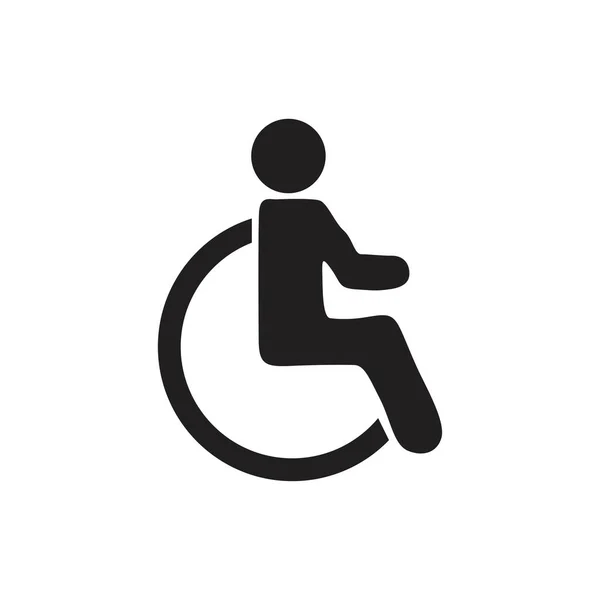 Icono para discapacitados aislado sobre fondo blanco — Vector de stock
