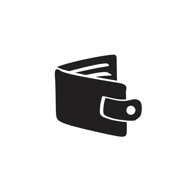 Icona portafoglio isolato su sfondo bianco . — Vettoriale Stock