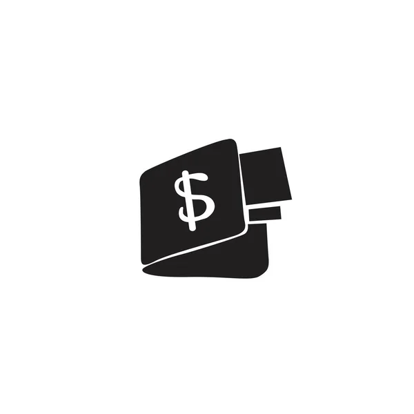 Peněženka ikona izolovaných na bílém pozadí. — Stockový vektor