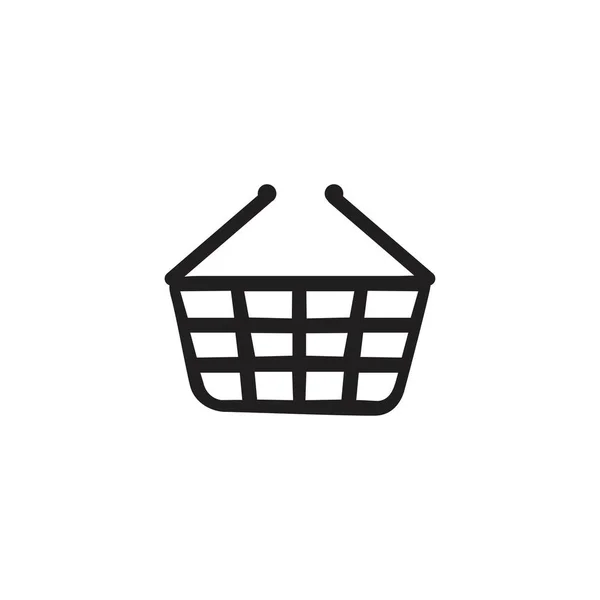 Basket flat vector icon. Buy flat vector icon — Stock Vector