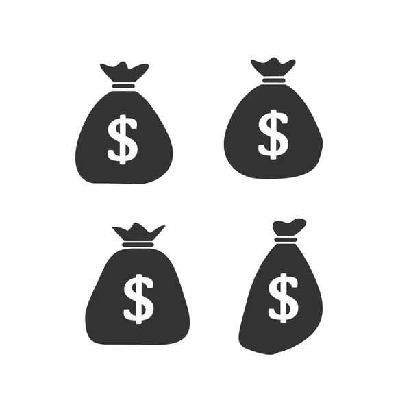 Conjunto de bolsas de dinero — Vector de stock