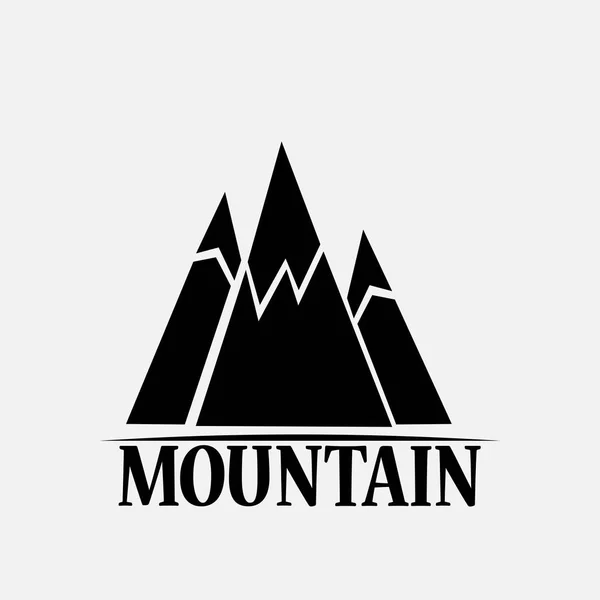 Berge isoliert auf weißem Hintergrund — Stockvektor