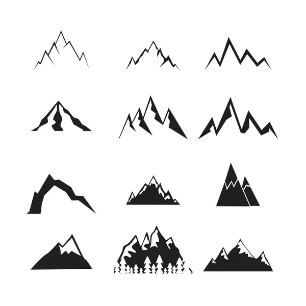 stock vector Mountain icons set.