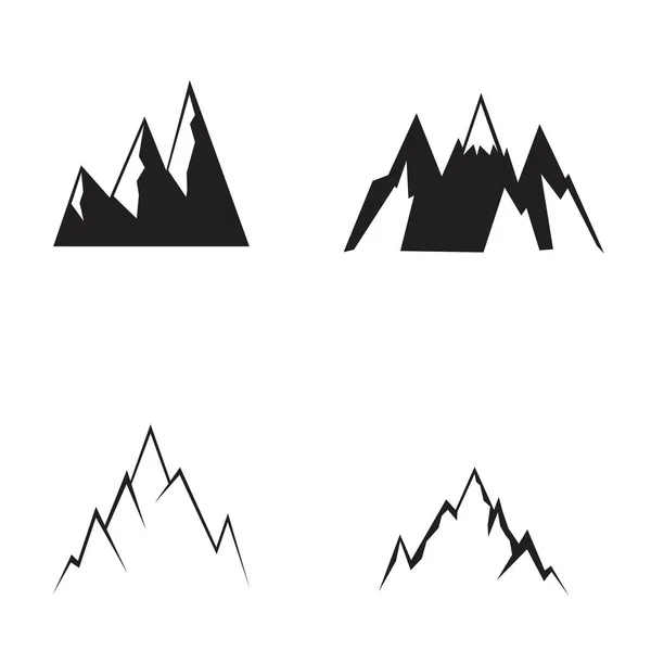 Icônes de montagne ensemble . — Image vectorielle