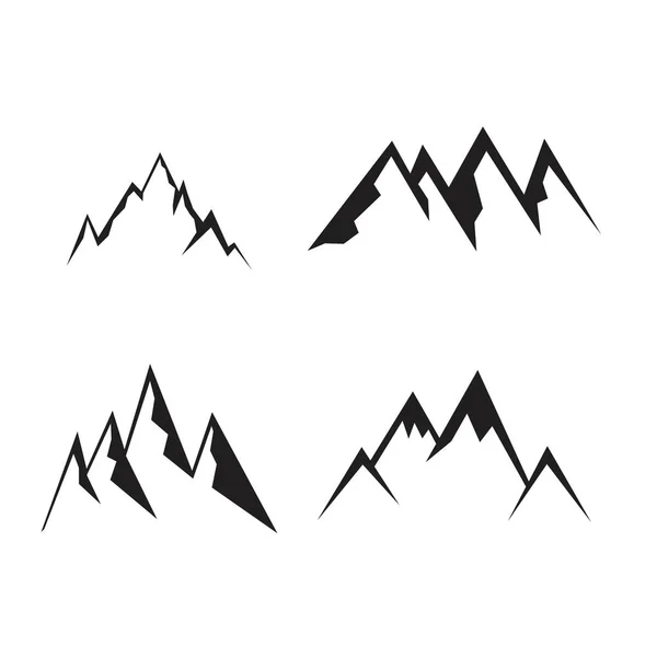 Icônes de montagne ensemble . — Image vectorielle