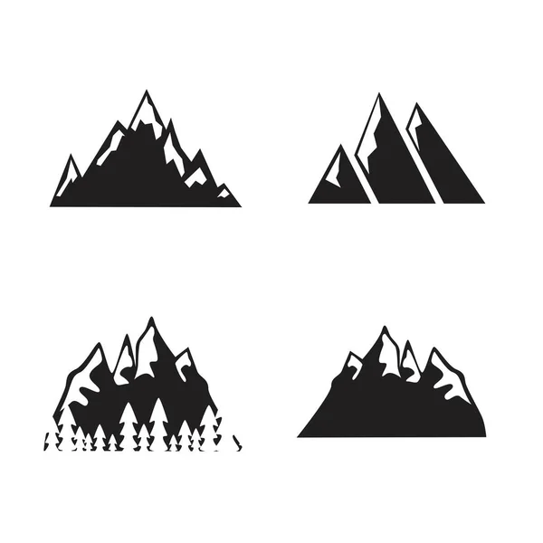 Set icone di montagna . — Vettoriale Stock