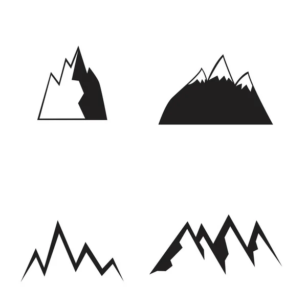 Icônes de montagne ensemble . — Image vectorielle