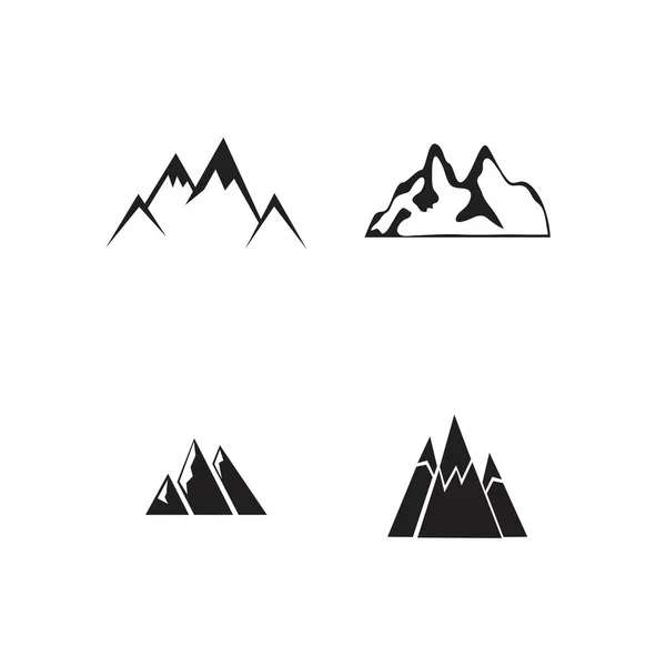 Icônes de montagne ensemble . — Image vectorielle