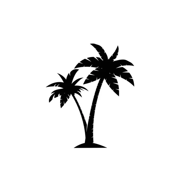 Palms tree icons — Stock Vector